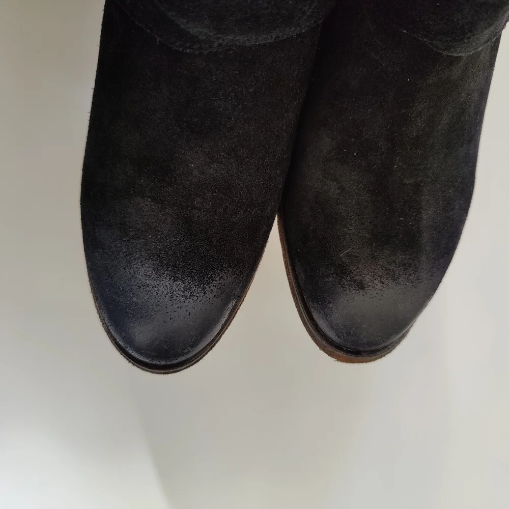 Johnston & Murphy  Suede Leather Ankle Heel Boots